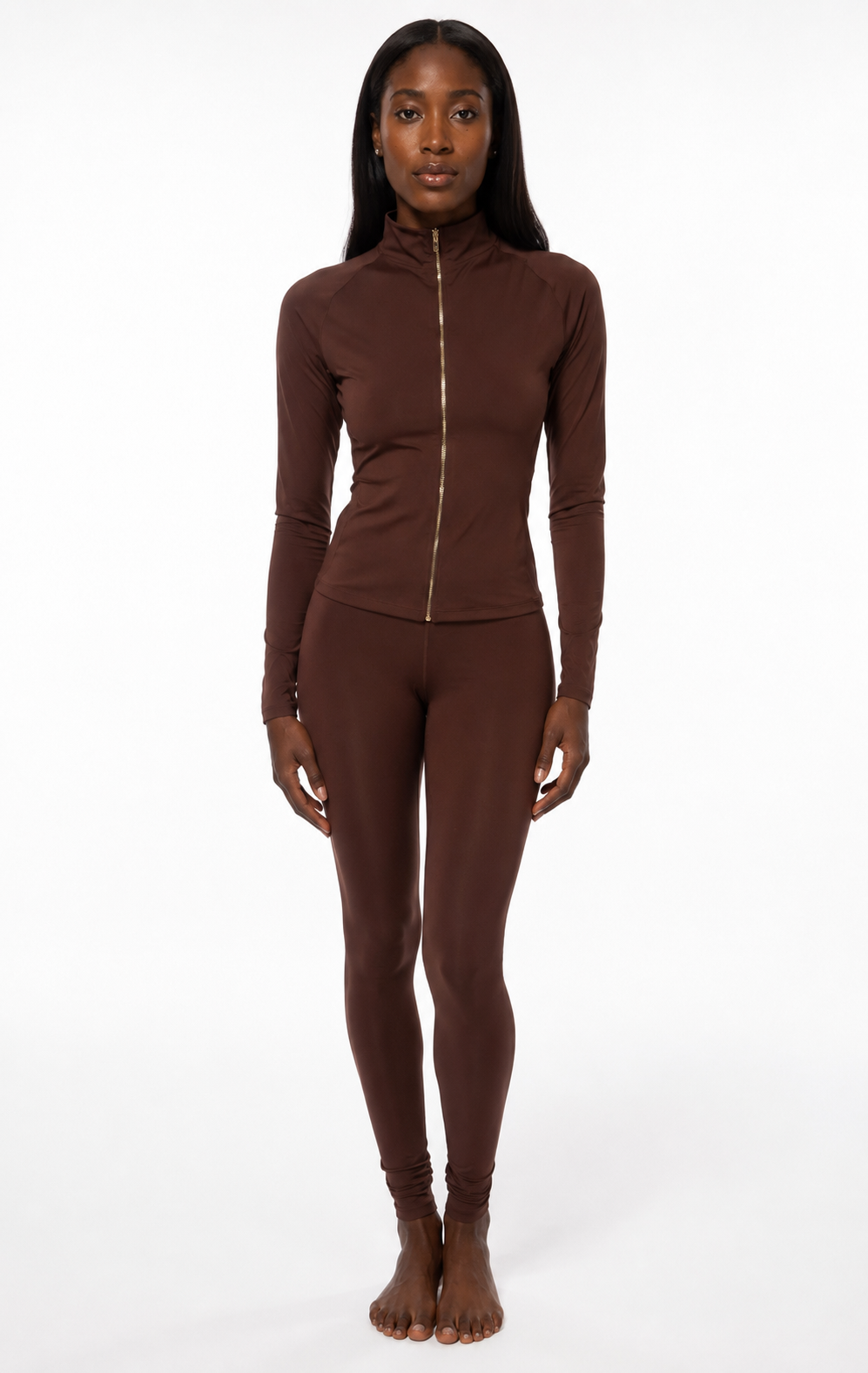 Tall Brown High-Waisted Leggings