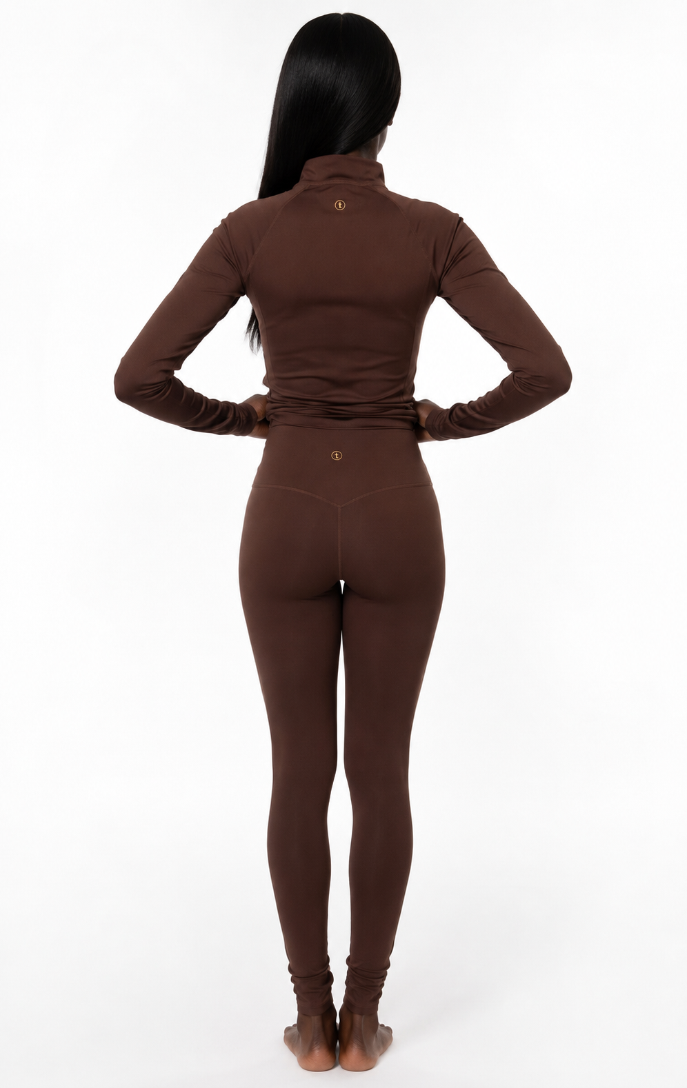 Tall Brown High-Waisted Leggings