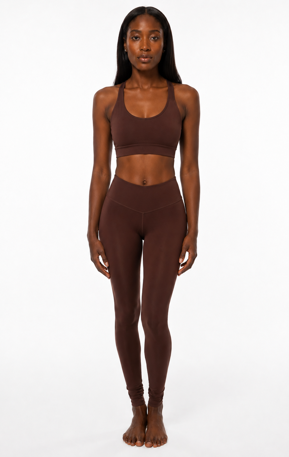 Tall Brown High-Waisted Leggings